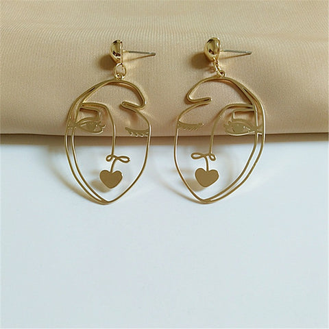 Earring accessories retro hollow niche accessories