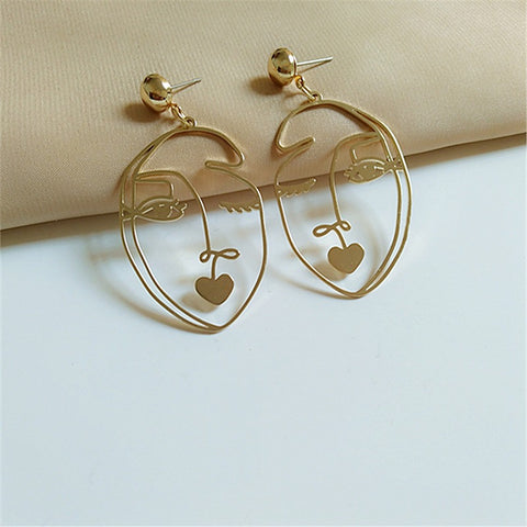 Earring accessories retro hollow niche accessories