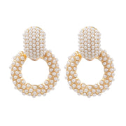 Circled earrings exaggerated accessories for women