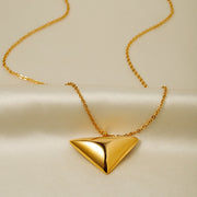 Triangle pendant necklace jewelry simple design jewelry