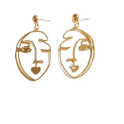 Earring accessories retro hollow niche accessories