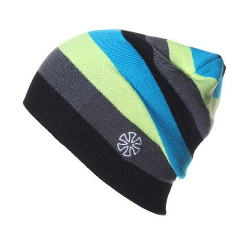 Outdoor Beanies Cap Casual Striped Knitted Hat Headwear Snowboarding Skiing Skating Cycling Apparel Accessories