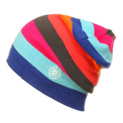 Outdoor Beanies Cap Casual Striped Knitted Hat Headwear Snowboarding Skiing Skating Cycling Apparel Accessories