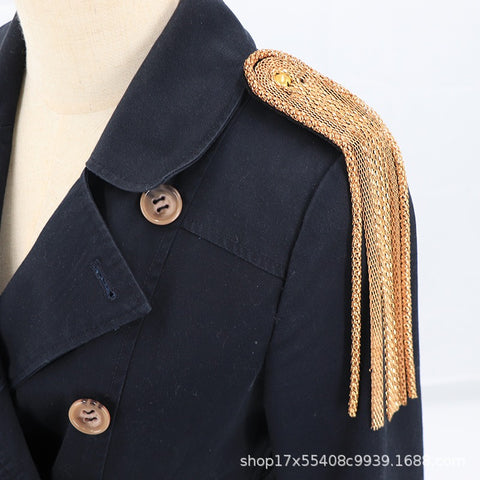 Coat Decoration Ingredients: Chest Blossom Suit Metal Tassel Shoulder Badge Clothing Accessories Accessories Accessories Jewelry