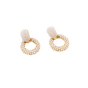 Circled earrings exaggerated accessories for women