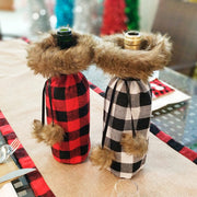 New Year Latest Santa Claus Snowman Wine Bottle Dust Cover Noel Christmas Decorations for Home Dinner Decor Christmas Gift