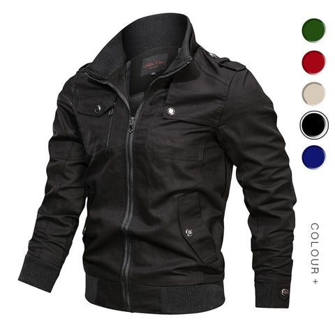 Military Jacket Men Spring Autumn Cotton Windbreaker Pilot Coat Army Men's Bomber Jackets Cargo Flight Jacket Male Clothes