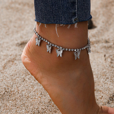 Minimalist temperament claw chain tassel footwear