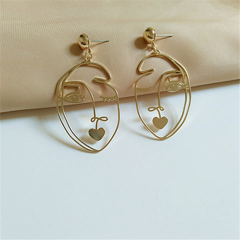 Earring accessories retro hollow niche accessories