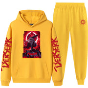 Bersek Sword Legend Couple Sweater Pants Hoodie Set for Men and Women