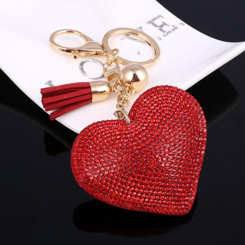 Romantic Heart Jewelry Keychain