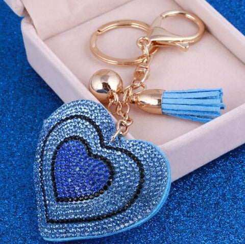 Romantic Heart Jewelry Keychain